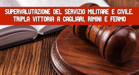 Supervalutazione del Servizio militare e civile.