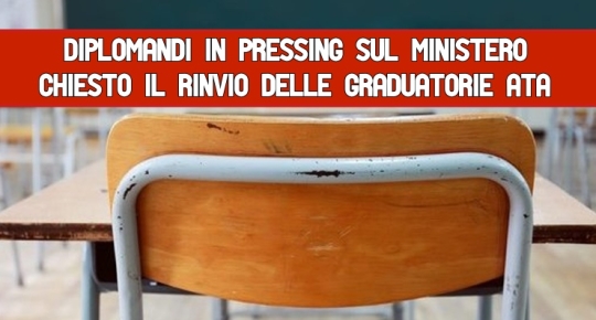 Diplomandi in pressing sul Ministero  