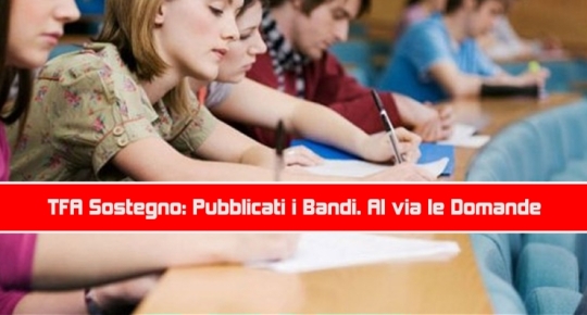 TFA Sostegno: Pubblicati i Bandi. Al via le Domande