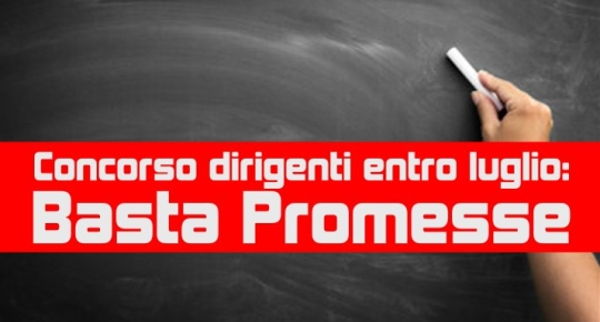 Concorso dirigenti entro luglio