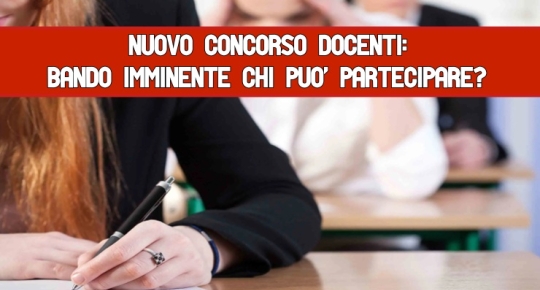 Nuovo Concorso docenti