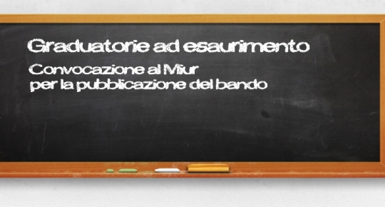 Graduatorie ad esaurimento Convocazione