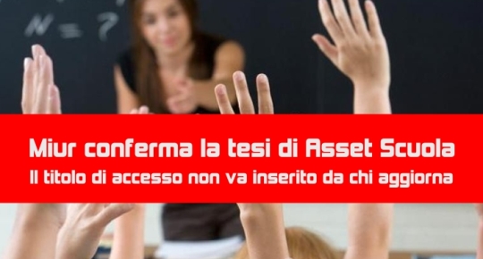  il titolo di accesso non deve essere ridichiarato