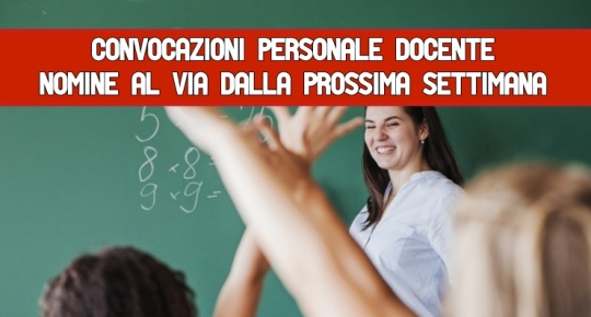 Convocazioni personale docente Nomine