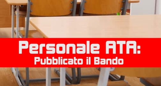 Personale ATA: Pubblicato il Bando