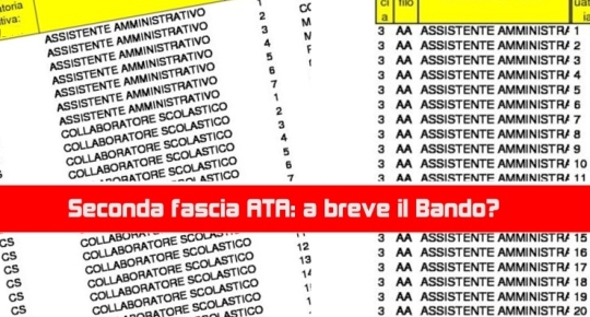 Seconda fascia ATA Bando