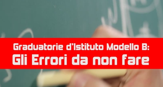 Graduatorie d’Istituto Modello B