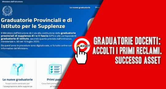 Graduatorie Docenti: accolti i primi reclami