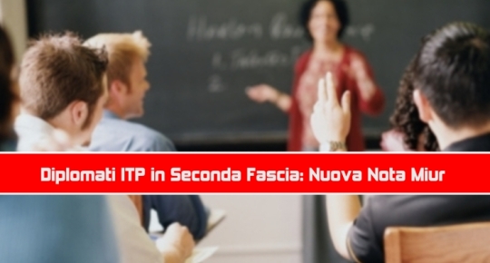 Diplomati ITP in Seconda Fascia: Nuova Nota Miur 