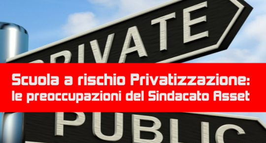 Scuola rischio Privatizzazione