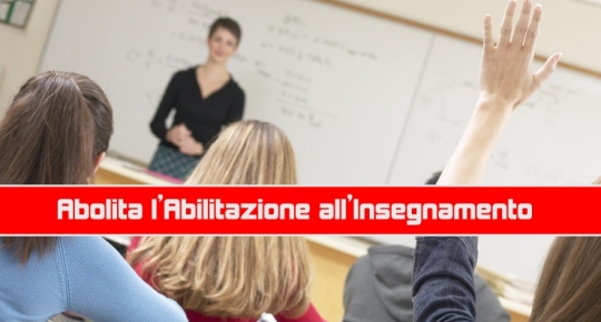 Abolita l’Abilitazione all’Insegnamento