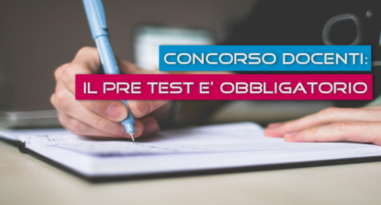 Concorso Docenti pre test 