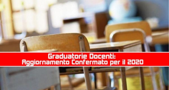 Aggiornamento  2020 graduatorie d’istituto