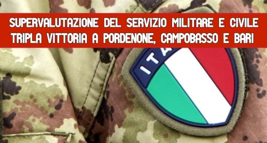 Supervalutazione del Servizio militare e civile