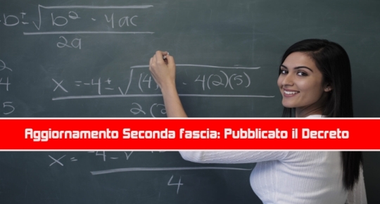 Aggiornamento Seconda fascia