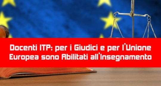 Docenti ITP: Abilitati all’Insegnamento