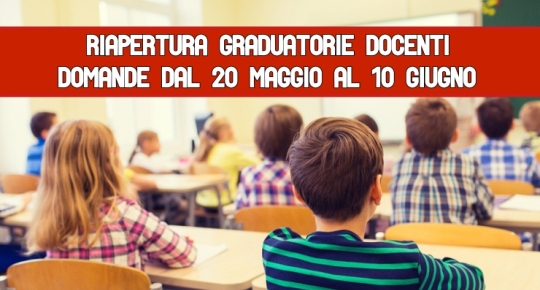 Riapertura Graduatorie Docenti 