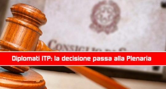 Diplomati ITP: la decisione passa alla Plenaria