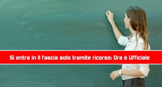 II fascia solo tramite ricorso