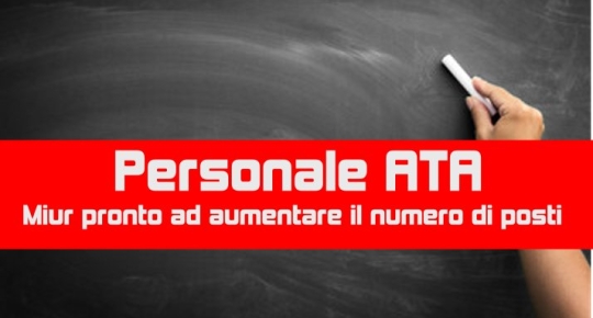 Personale ATA: Miur pronto ad aumentare il numero di posti