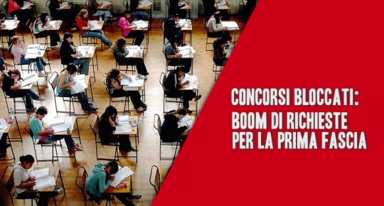 Concorsi Bloccati: Boom di richieste per la prima fascia