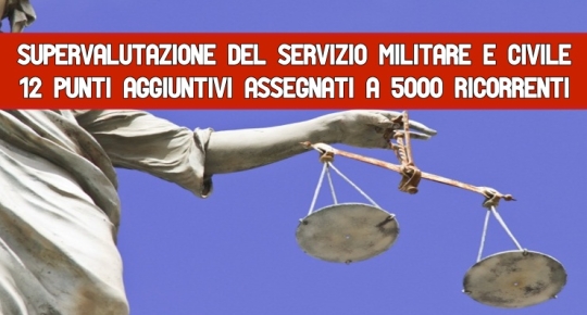 Supervalutazione del Servizio militare e civile