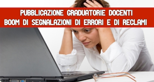 Pubblicazione graduatorie segnalazioni di errori e di reclami