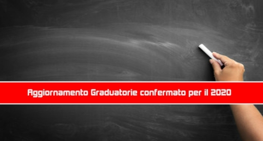 Aggiornamento Graduatorie confermato per il 2020