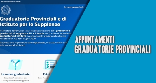 Graduatorie Provinciali scuola