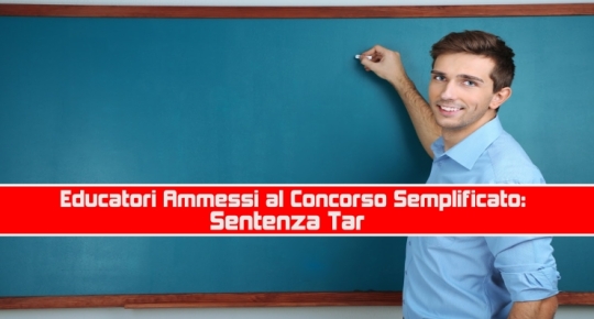 Educatori Ammessi al Concorso Semplificato