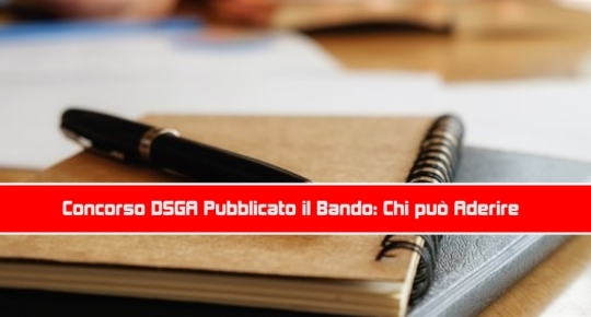 Concorso DSGA Bando