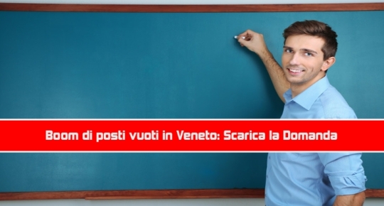 Scuola supplenze posti vuoti in Veneto