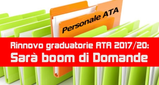 Rinnovo graduatorie ATA 2017/20