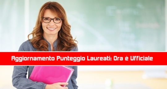 Aggiornamento Punteggio Laureati.