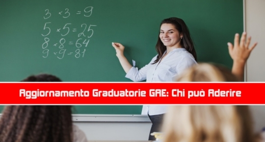 Aggiornamento Graduatorie GAE