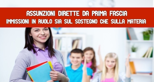 Assunzioni dirette da prima fascia  