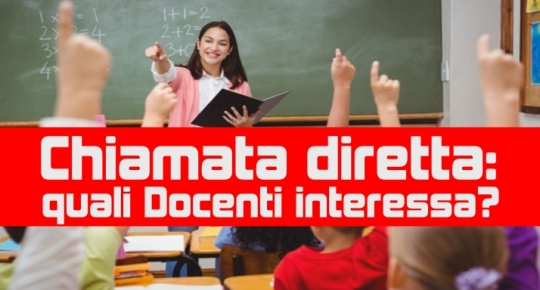 Chiamata diretta: quali Docenti interessa?