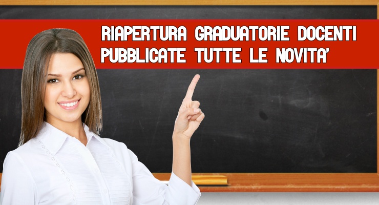 Riapertura graduatorie docenti 