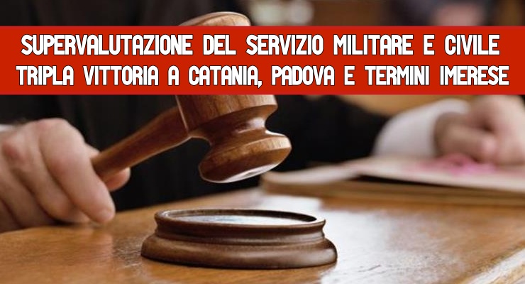 Supervalutazione del Servizio militare e civile