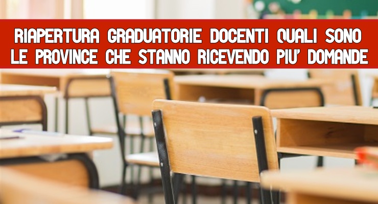 Riapertura graduatorie docenti 