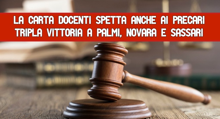 La Carta docenti spetta anche ai precari 