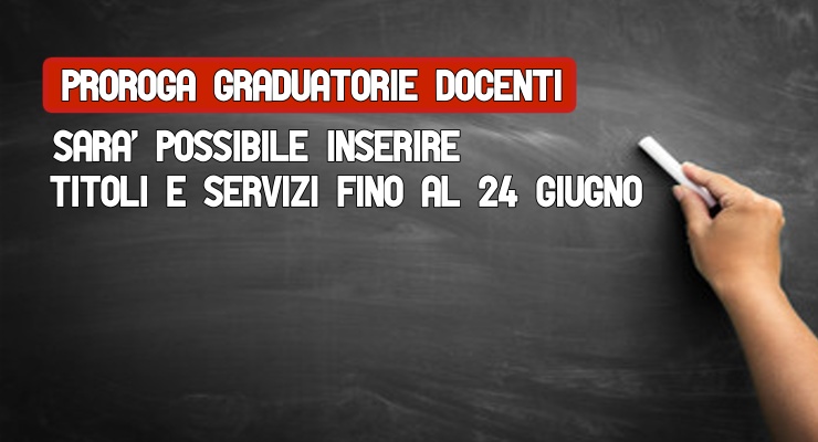 Proroga graduatorie docenti