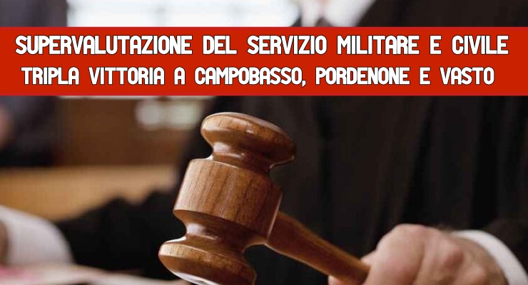 Supervalutazione del Servizio militare e civile 