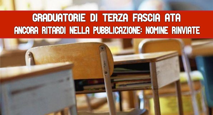 Graduatorie di terza fascia Ata Ancora ritardi nella pubblicazione