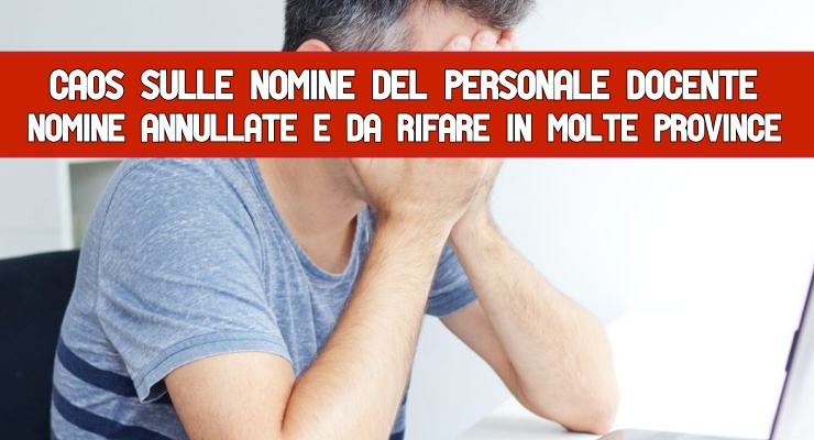 Caos sulle nomine del personale docente