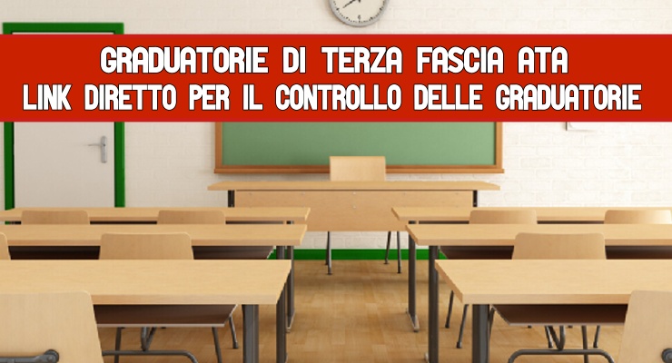 Graduatorie di terza fascia Ata