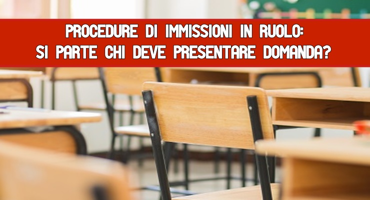 Procedure di immissioni in ruolo: