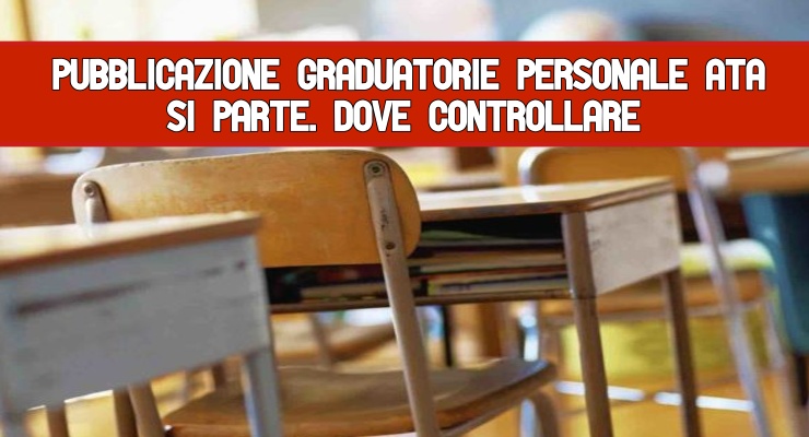 Pubblicazione graduatorie personale Ata