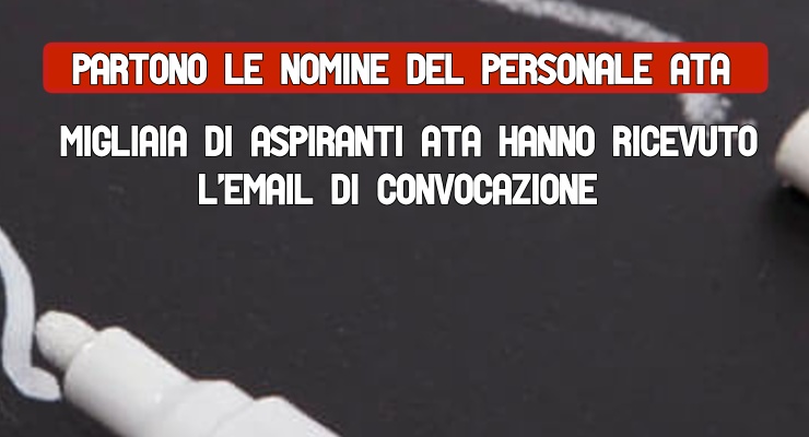 Partono le Nomine del personale Ata Migliaia di aspiranti Ata