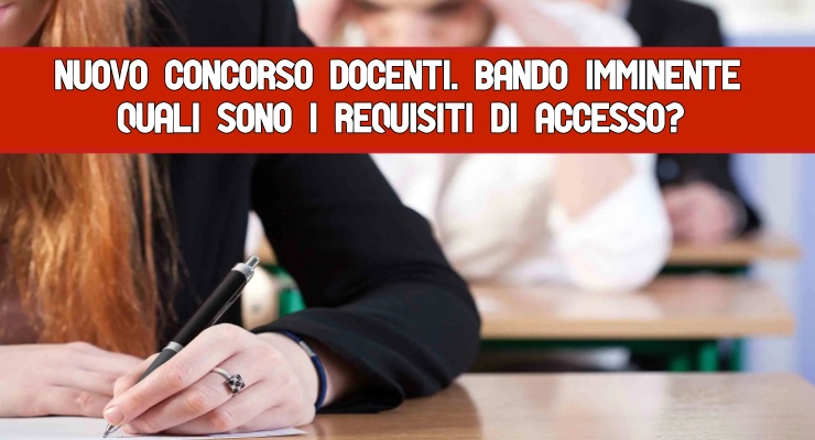 Nuovo Concorso docenti.